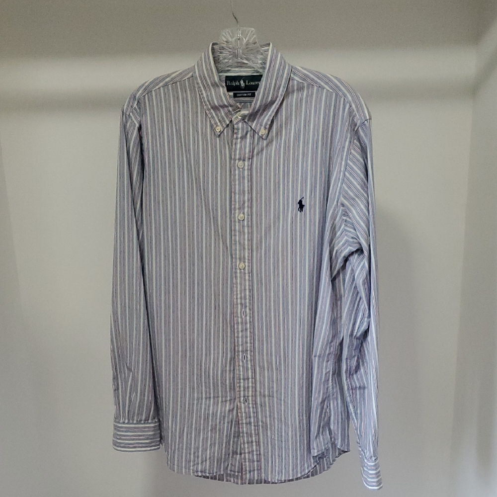 Ralph Lauren Gray Casual Button Down Shirt